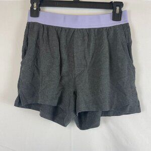 Jambys Boxers with Pockets Shorts Women's XS Charcoal Gray Light Lavender